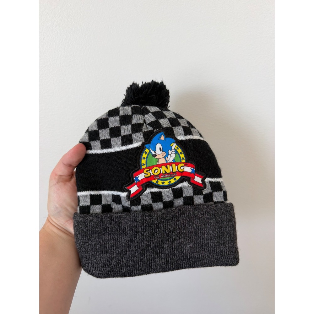 Kids Sonic the Hedgehog Beanie – Grey Multicolor – Great Condition